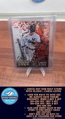 Cheap Sneaks Footwear/Sports Cards Baseball Card Aaron Judge 2023 Topps 2022 Greatest Hits #22GH-14 New York Yankees