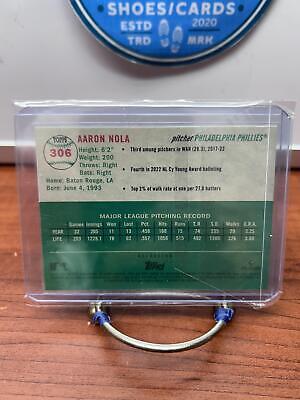 Cheap Sneaks Footwear/Sports Cards Baseball Card Aaron Nola 2023 Topps Chrome Platinum Anniversary Refractor #306 Phill
