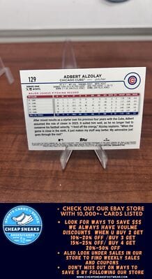 Cheap Sneaks Footwear/Sports Cards Baseball Card Adbert Alzolay 2024 Topps #129 Chicago Cubs