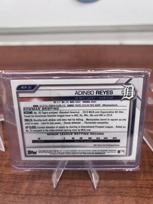 Cheap Sneaks Footwear/Sports Cards Baseball Card Adinso Reyes 2021 Bowman Chrome Prospects #BCP-21 Detroit Tigers