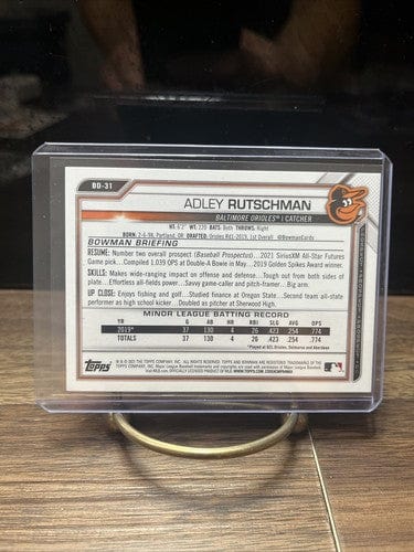 Cheap Sneaks Footwear/Sports Cards Baseball Card Adley Rutschman 2021 Bowman Draft BD-31, Baltimore Orioles