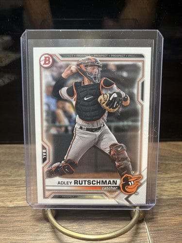 Cheap Sneaks Footwear/Sports Cards Baseball Card Adley Rutschman 2021 Bowman Draft BD-31, Baltimore Orioles