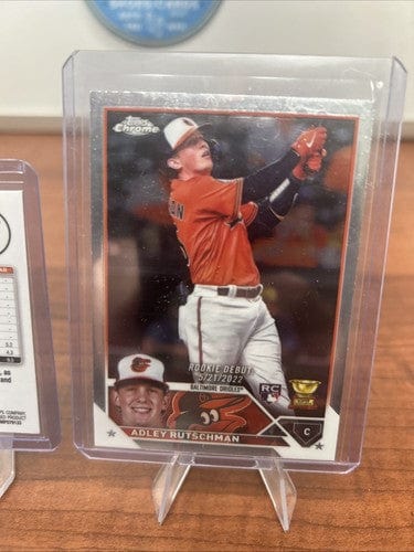 Cheap Sneaks Footwear/Sports Cards Baseball Card Adley Rutschman 2024 Topps Chrome Green Logofractor Refractor#80 /99+