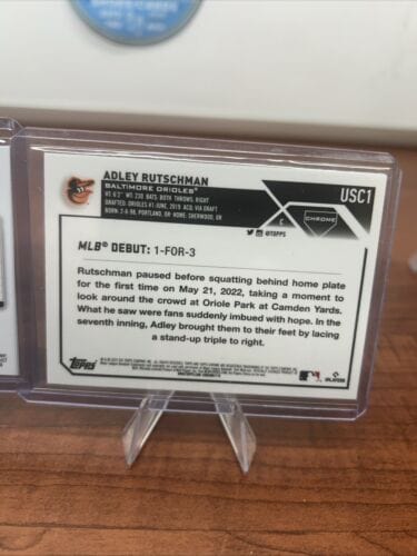 Cheap Sneaks Footwear/Sports Cards Baseball Card Adley Rutschman 2024 Topps Chrome Green Logofractor Refractor#80 /99+