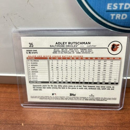 Cheap Sneaks Footwear/Sports Cards Baseball Card Adley Rutschman Lot(2) 2024 Topps Series 1 +24 Bowman Orioles