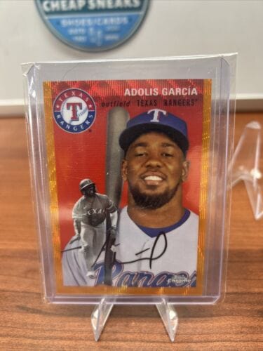 Cheap Sneaks Footwear/Sports Cards Baseball Card Adolis Garcia 2023 Topps Chrome Platinum Anniver Orange Wave /25 Range