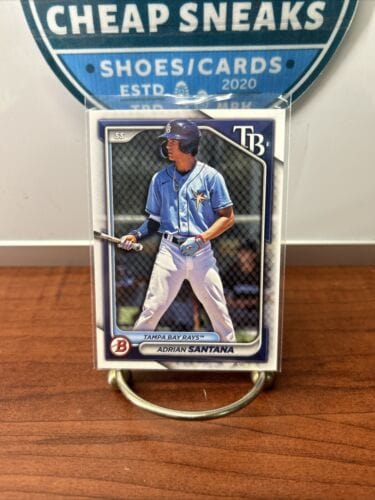 Cheap Sneaks Footwear/Sports Cards Baseball Card Adrian Santana 2024 Bowman Rookie Card # BP-61 Rays