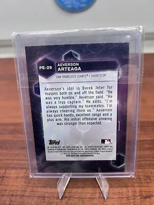 Cheap Sneaks Footwear/Sports Cards Baseball Card Aeverson Arteaga 2022 Bowman Platinum Precious Elements #PE-29  SF Gia