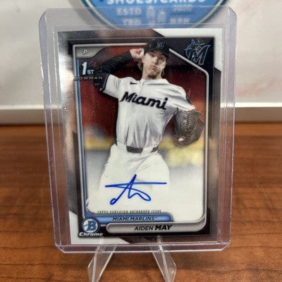 Cheap Sneaks Footwear/Sports Cards Baseball Card Aiden May 2024 Bowman Chrome Draft 1st Bowman Auto #CPA-AM Maimi Marli