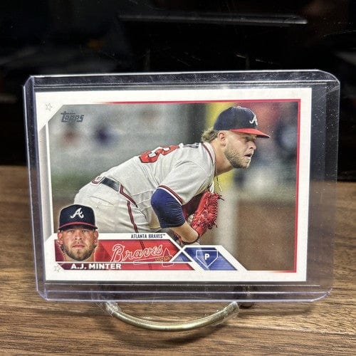 Cheap Sneaks Footwear/Sports Cards Baseball Card AJ Minter - 2023 Topps Series 1 #159 - Atlanta Braves