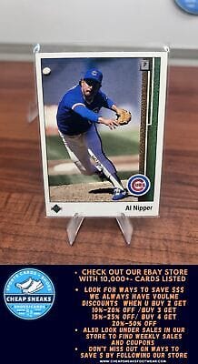 Cheap Sneaks Footwear/Sports Cards Baseball Card Al Nipper 1989 Upper Deck #494 Chicago Cubs