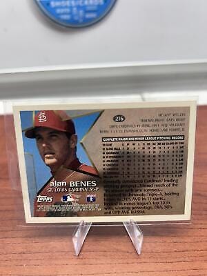 Cheap Sneaks Footwear/Sports Cards Baseball Card Alan Benes 1996 Topps #216 St. Louis Cardinals