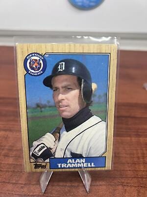 Cheap Sneaks Footwear/Sports Cards Baseball Card Alan Trammell 1987 Topps #687 Detroit Tigers