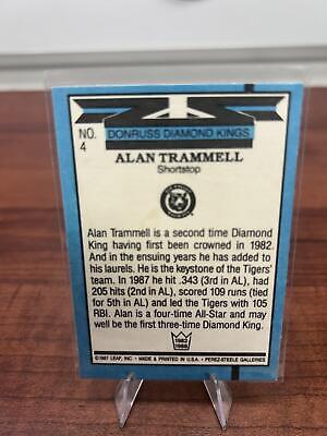 Cheap Sneaks Footwear/Sports Cards Baseball Card Alan Trammell 1988 Donruss #4 Detroit Tigers