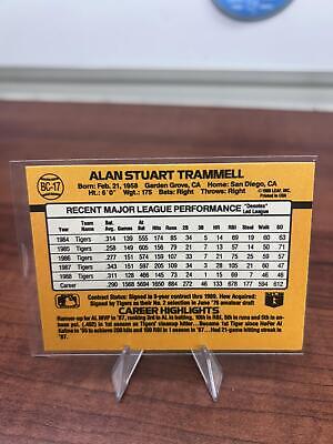 Cheap Sneaks Footwear/Sports Cards Baseball Card Alan Trammell 1989 Donruss #BC-17d Detroit Tigers