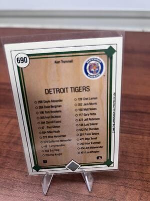 Cheap Sneaks Footwear/Sports Cards Baseball Card Alan Trammell 1989 Upper Deck #690 Detroit Tigers