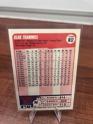 Cheap Sneaks Footwear/Sports Cards Baseball Card Alan Trammell 1990 Fleer #617b Detroit Tigers