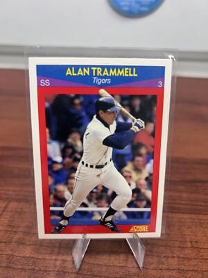Cheap Sneaks Footwear/Sports Cards Baseball Card Alan Trammell 1990 Score 100 Superstars #41 Detroit Tigers
