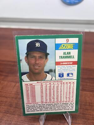 Cheap Sneaks Footwear/Sports Cards Baseball Card Alan Trammell 1990 Score #9 Detroit Tigers