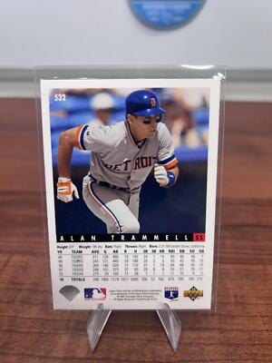 Cheap Sneaks Footwear/Sports Cards Baseball Card Alan Trammell 1993 Upper Deck #532 Detroit Tigers