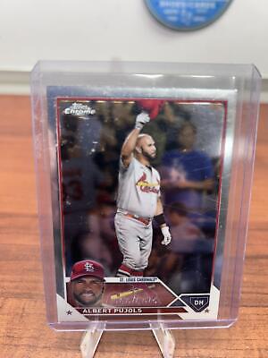 Cheap Sneaks Footwear/Sports Cards Baseball Card Albert Pujols 2023 Topps Chrome Baseball Card #143 St Louis Cardinals