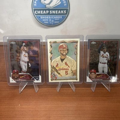 Cheap Sneaks Footwear/Sports Cards Baseball Card Albert Pujols, Yadier Molina Lot(3) 2023 Topps Chrome #143,#14 2023 Al