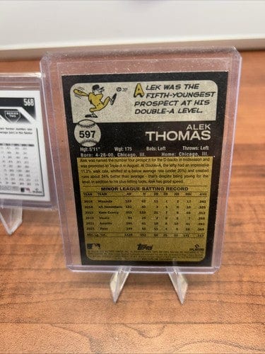 Cheap Sneaks Footwear/Sports Cards Baseball Card Alek Thomas 2022 Topps Heritage ROOKIE CARD #597+ Bonous Card Diamondb