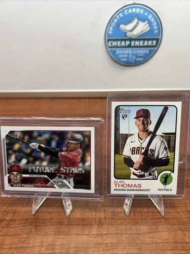 Cheap Sneaks Footwear/Sports Cards Baseball Card Alek Thomas 2022 Topps Heritage ROOKIE CARD #597+ Bonous Card Diamondb