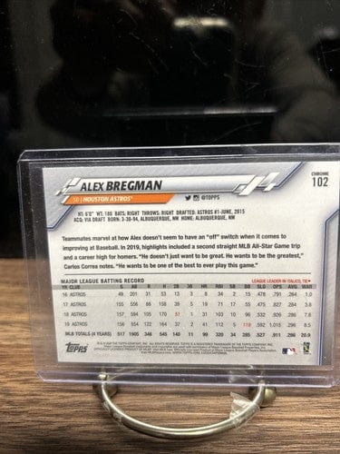 Cheap Sneaks Footwear/Sports Cards Baseball Card Alex Bregman 2020 Topps Chrome Houston Astros baseball card #102