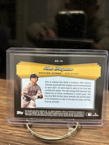 Cheap Sneaks Footwear/Sports Cards Baseball Card ALEX BREGMAN 2022 Topps Update BLACK GOLD #BG-10 HOUSTON ASTROS