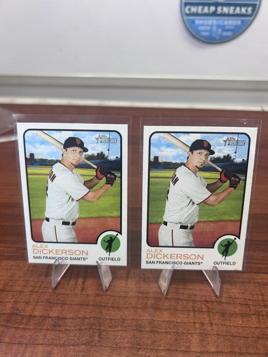 Cheap Sneaks Footwear/Sports Cards Baseball Card Alex Dickerson 2022 Topps Heritage #91 San Francisco Giants