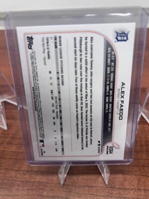 Cheap Sneaks Footwear/Sports Cards Baseball Card Alex Faedo RC 2022 Topps Update #US64 Detroit Tigers