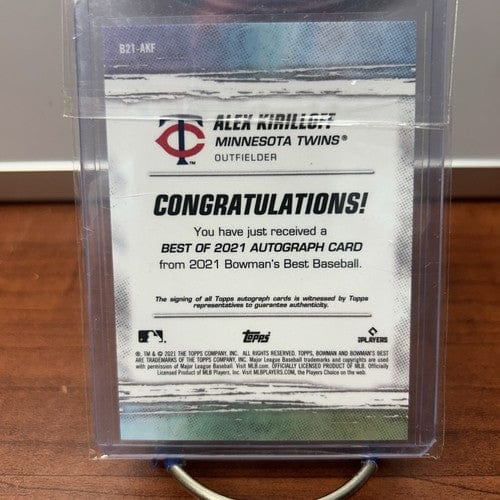 Cheap Sneaks Footwear/Sports Cards Baseball Card ALEX KIRILLOFF 2021 BOWMAN'S BEST BASEBALL ROOKIE  AUTOGRAPH MINNESOTA