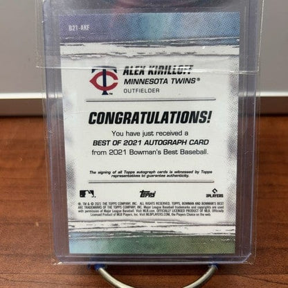 Cheap Sneaks Footwear/Sports Cards Baseball Card ALEX KIRILLOFF 2021 BOWMAN'S BEST BASEBALL ROOKIE  AUTOGRAPH MINNESOTA