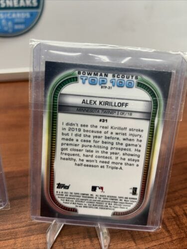 Cheap Sneaks Footwear/Sports Cards Baseball Card Alex Kirilloff Minn Twins 2024 Topps Chrome 2020/21 Bowman Chrome Top-