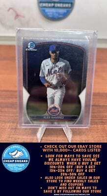 Cheap Sneaks Footwear/Sports Cards Baseball Card Alex Ramirez 2023 Bowman Chrome Chrome Prospects #BCP-211 New York Met