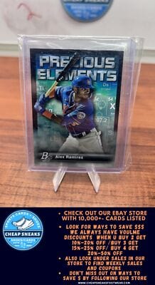 Cheap Sneaks Footwear/Sports Cards Baseball Card Alex Ramirez 2023 Bowman Platinum Precious Elements #PE-12 New York Me