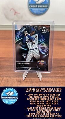 Cheap Sneaks Footwear/Sports Cards Baseball Card Alex Ramirez 2023 Bowman Platinum Top Prospects #TOP-18 New York Mets