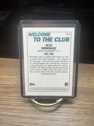 Cheap Sneaks Footwear/Sports Cards Baseball Card Alex Rodriguez Seattle Mariners 2023 Topps Series 1  40/40 Welcome 2 C