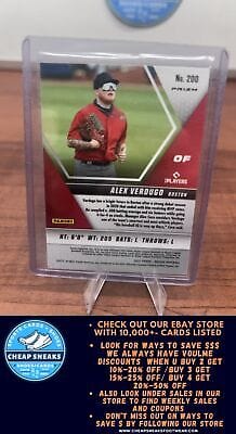 Cheap Sneaks Footwear/Sports Cards Baseball Card Alex Verdugo 2021 Panini Mosaic Mosaic #200 Boston Red Sox
