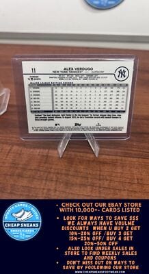 Cheap Sneaks Footwear/Sports Cards Baseball Card Alex Verdugo 2024 Topps Chrome Logofractor Edition #11 New York Yankee