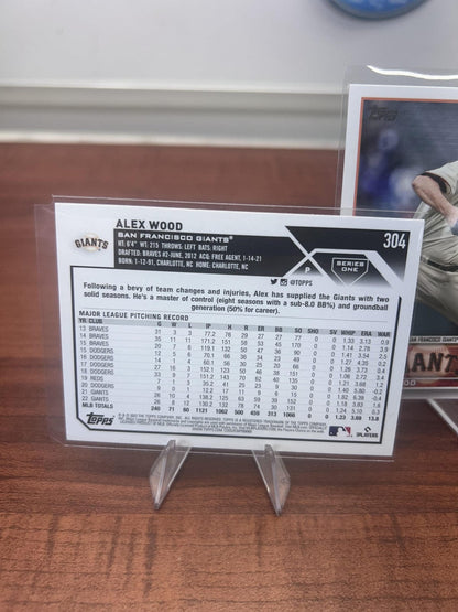 Cheap Sneaks Footwear/Sports Cards Baseball Card Alex Wood 2023 Topps #304 San Francisco Giants
