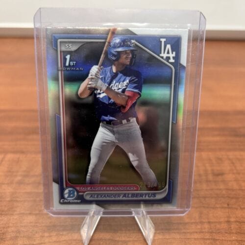 Cheap Sneaks Footwear/Sports Cards Baseball Card Alexander Albertus 2024 Bowman Chrome /499 1st Chrome Refractor #BCP-1