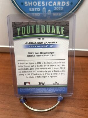 Cheap Sneaks Footwear/Sports Cards Baseball Card Alexander Canario 2024 Topps Chrome Youthquake #YQ-35 CHICAGO CUBS
