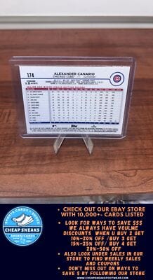 Cheap Sneaks Footwear/Sports Cards Baseball Card Alexander Canario RC 2024 Topps Chrome X-Fractors #174 Chicago Cubs