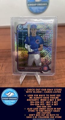 Cheap Sneaks Footwear/Sports Cards Baseball Card Alexis Hernandez 2022 Bowman Chrome Prospects Mojo Refractor #BCP-172