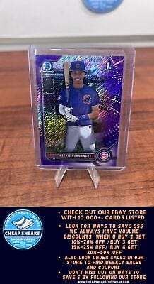 Cheap Sneaks Footwear/Sports Cards Baseball Card Alexis Hernandez 2022 Bowman Chrome Purple Shimmer Refractor #BCP-172