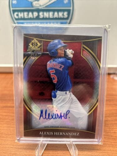 Cheap Sneaks Footwear/Sports Cards Baseball Card Alexis Hernandez  #4/5 2023 Bowman Invicta Red Refractor Parallel Cubs
