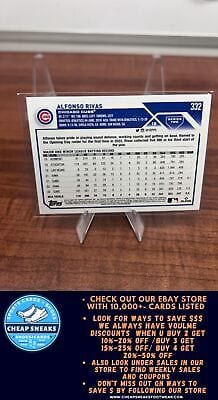Cheap Sneaks Footwear/Sports Cards Baseball Card Alfonso Rivas 2023 Topps #332 Chicago Cubs