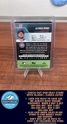 Cheap Sneaks Footwear/Sports Cards Baseball Card Alfonso Rivas (RC) 2022 Stadium Club #87 Chicago Cubs
